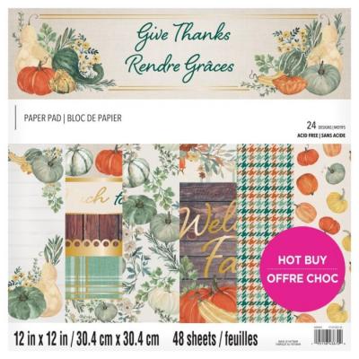 Craft Smith Give Thanks Designpapier - Paper Pad